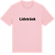 Pink Cotton t-shirt med Lidsträsk fetstil t-shirt