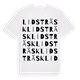 White t-shirt med Lidsträsk ordlek t-shirt