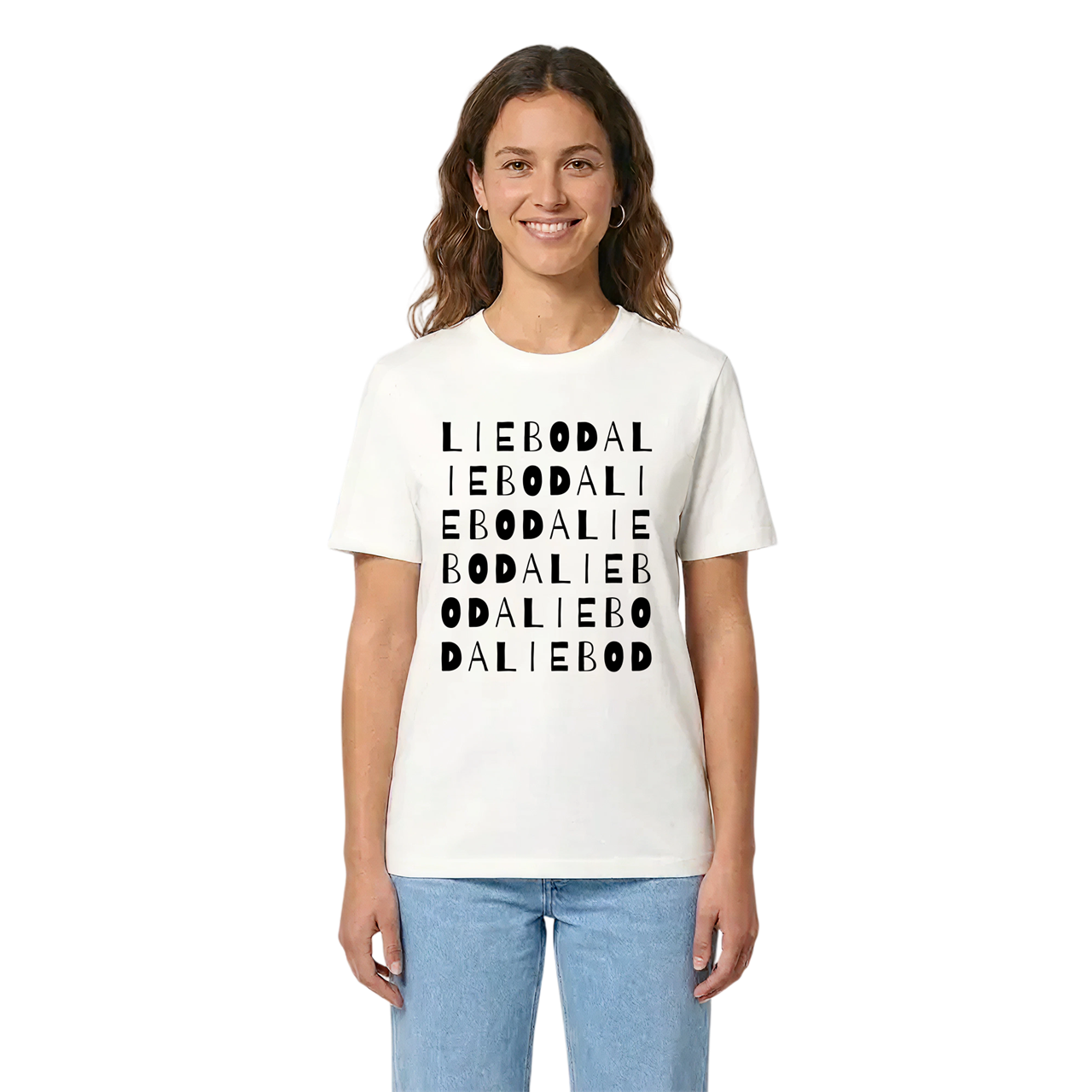 Lieboda ordlek t-shirt i miljö