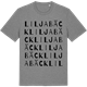 Mid Heather Gray t-shirt med Liljabäck ordlek t-shirt