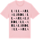 Pink Cotton t-shirt med Lill-Arlalund ordlek t-shirt