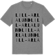 Mid Heather Gray t-shirt med Lill-Arlalund ordlek t-shirt