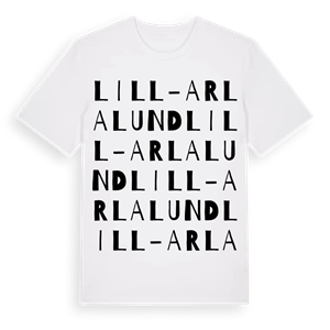 Lill-Arlalund ordlek t-shirt – ekologisk bomull t-shirt från Pinshirt