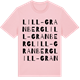 Pink Cotton t-shirt med Lill-Granberg ordlek t-shirt