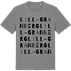 Mid Heather Gray t-shirt med Lill-Granberg ordlek t-shirt