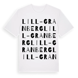 Lill-Granberg ordlek t-shirt – ekologisk bomull t-shirt från Pinshirt