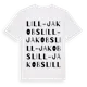 White t-shirt med Lill-Jakobs ordlek t-shirt