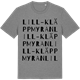 Mid Heather Gray t-shirt med Lill-Kläppmyran ordlek t-shirt