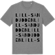 Mid Heather Gray t-shirt med Lill-Sandudden ordlek t-shirt