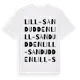 White t-shirt med Lill-Sandudden ordlek t-shirt