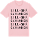 Pink Cotton t-shirt med Lill-Snäckhamnen ordlek t-shirt