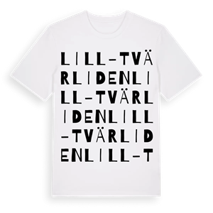 Lill-Tvärliden ordlek t-shirt – ekologisk bomull t-shirt från Pinshirt