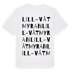 Lill-Våtmyran ordlek t-shirt – ekologisk bomull t-shirt från Pinshirt