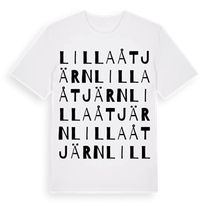 Lilla Åtjärn ordlek t-shirt – ekologisk bomull t-shirt från Pinshirt