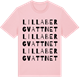 Pink Cotton t-shirt med Lilla Bergvattnet ordlek t-shirt
