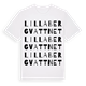 White t-shirt med Lilla Bergvattnet ordlek t-shirt