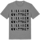 Mid Heather Gray t-shirt med Lilla Bergvattnet ordlek t-shirt