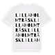 Lilla Holmträsk ordlek t-shirt