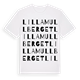 White t-shirt med Lilla Mullberget ordlek t-shirt