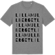 Mid Heather Gray t-shirt med Lilla Mullberget ordlek t-shirt