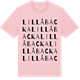 Pink Cotton t-shirt med Lillåbacka ordlek t-shirt