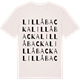 Vintage White t-shirt med Lillåbacka ordlek t-shirt
