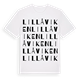 White t-shirt med Lillåviken ordlek t-shirt
