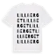 White t-shirt med Lillberget ordlek t-shirt