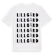 White t-shirt med Lillgård ordlek t-shirt