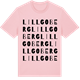 Pink Cotton t-shirt med Lillgoberg ordlek t-shirt