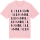 Pink Cotton t-shirt med Lillhamn ordlek t-shirt