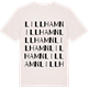 Vintage White t-shirt med Lillhamn ordlek t-shirt