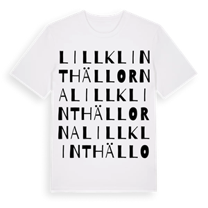 Lillklinthällorna ordlek t-shirt – ekologisk bomull t-shirt från Pinshirt