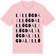 Pink Cotton t-shirt med Lillögda ordlek t-shirt