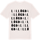 Vintage White t-shirt med Lillögda ordlek t-shirt