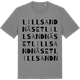 Mid Heather Gray t-shirt med Lillsandnäset ordlek t-shirt
