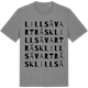Mid Heather Gray t-shirt med Lillsävarträsk ordlek t-shirt