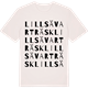 Vintage White t-shirt med Lillsävarträsk ordlek t-shirt