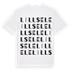 White t-shirt med Lillsele ordlek t-shirt