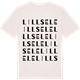 Vintage White t-shirt med Lillsele ordlek t-shirt