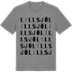 Mid Heather Gray t-shirt med Lillsjö ordlek t-shirt
