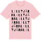 Pink Cotton t-shirt med Lilltjärn ordlek t-shirt