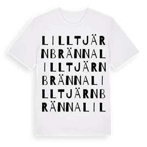 Lilltjärnbränna ordlek t-shirt – ekologisk bomull t-shirt från Pinshirt