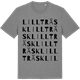 Mid Heather Gray t-shirt med Lillträsk ordlek t-shirt