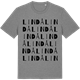 Mid Heather Gray t-shirt med Lindå ordlek t-shirt