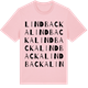 Pink Cotton t-shirt med Lindbacka ordlek t-shirt