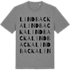 Mid Heather Gray t-shirt med Lindbacka ordlek t-shirt