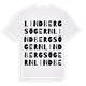 Lindbergsögern ordlek t-shirt