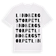 Lindbergstorpet ordlek t-shirt