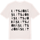 Vintage White t-shirt med Litsjönäs ordlek t-shirt